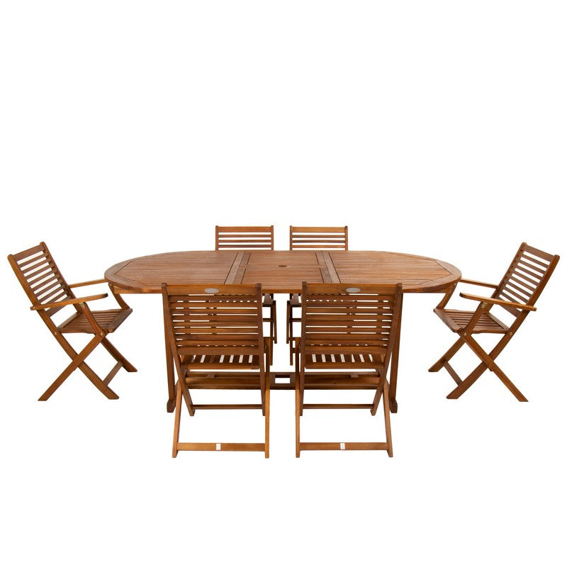 Wensum Acacia Wood Garden Patio Dining Set by Wensum - 6 Seats