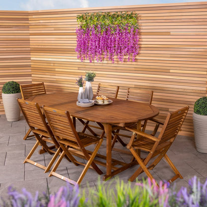 Wensum Acacia Wood Garden Patio Dining Set by Wensum - 6 Seats