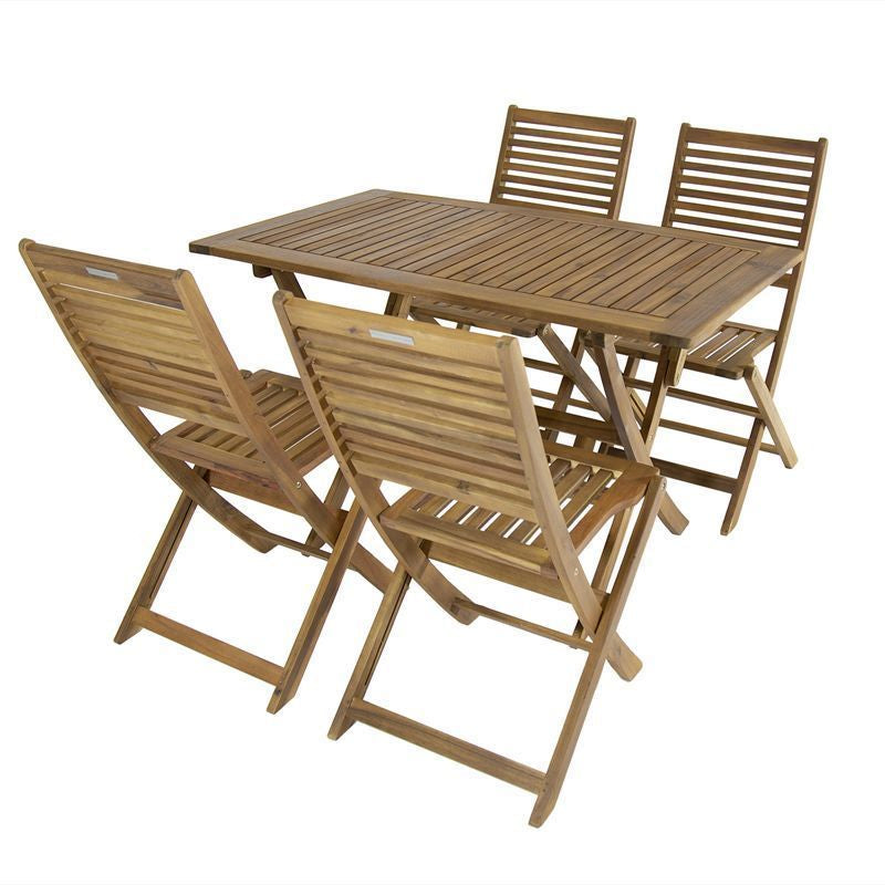 Wensum Acacia Wood Garden Patio Dining Set by Wensum - 4 Seats