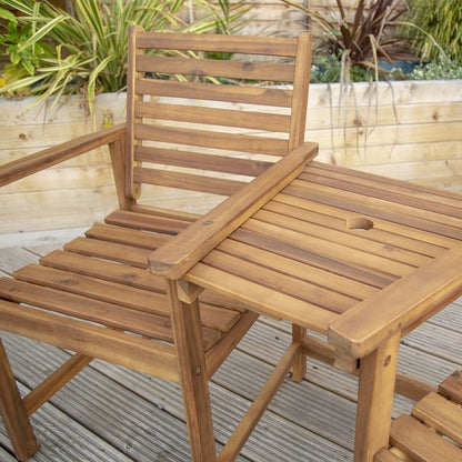 Wensum Acacia Wood Garden Tete a Tete by Wensum - 2 Seats