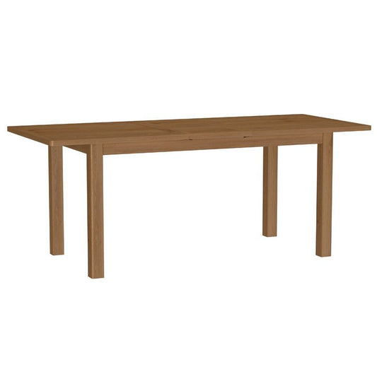 Anglian Furniture Rutland Extending Dining table Oak Natural 160cm