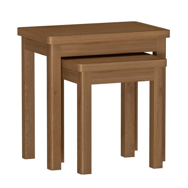 Rutland Nest of 2 Tables Oak Natural