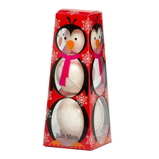 Christmas Penguin Bath Melts Fizzer Set 100g