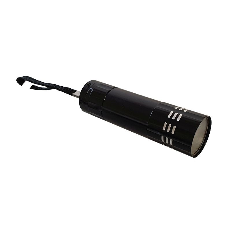 Bright On Black Alluminium LED Flashlight