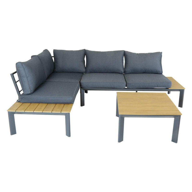 Wensum Garden Furniture Set by Wensum - 3 Seats Grey Cushions