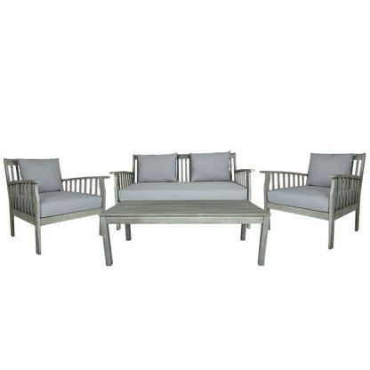 Wensum Eco Garden Furniture Set by Wensum - 4 Seats Grey Cushions