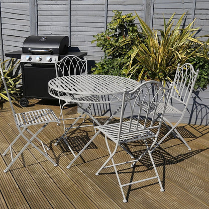 Deco Garden Bistro Set by Wensum - 4 Seats