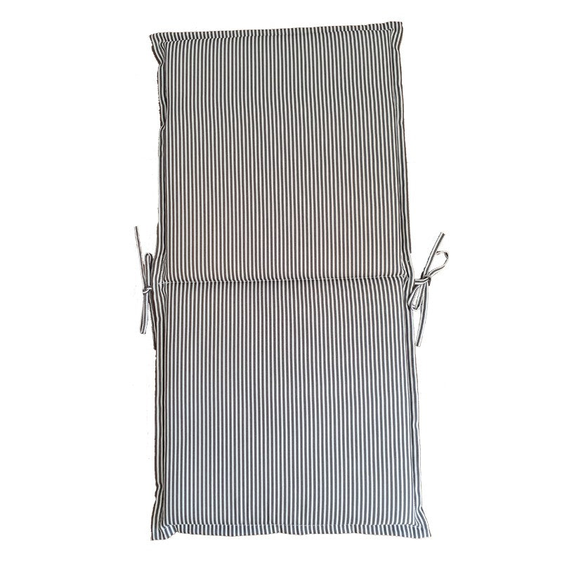 Croft 94x49 GREY STRIPE Mid Back Cushion