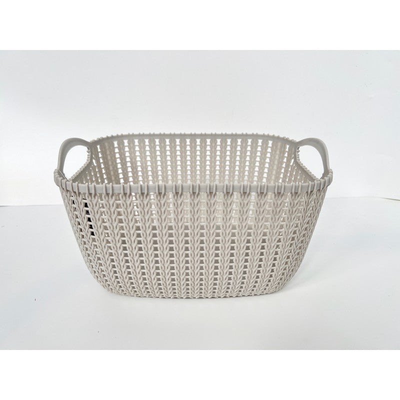 Premier Plastic Basket 19.6 Litres - Grey by EA Living