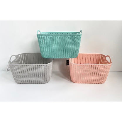 Premier Plastic Basket 19.6 Litres - Grey by EA Living