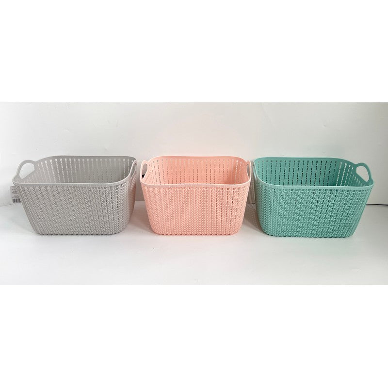 Premier Plastic Basket 19.6 Litres - Grey by EA Living