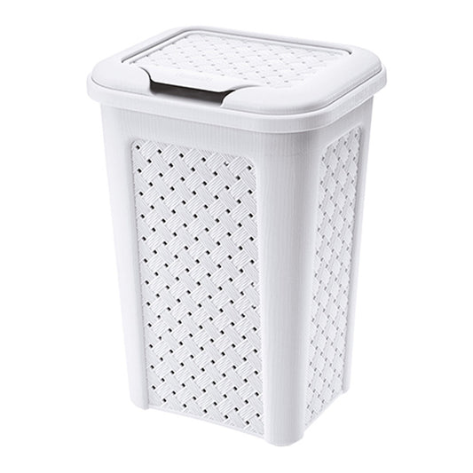 TS UK Plastic Bin Clip Lid 10 Litres - White Arianna by TS UK