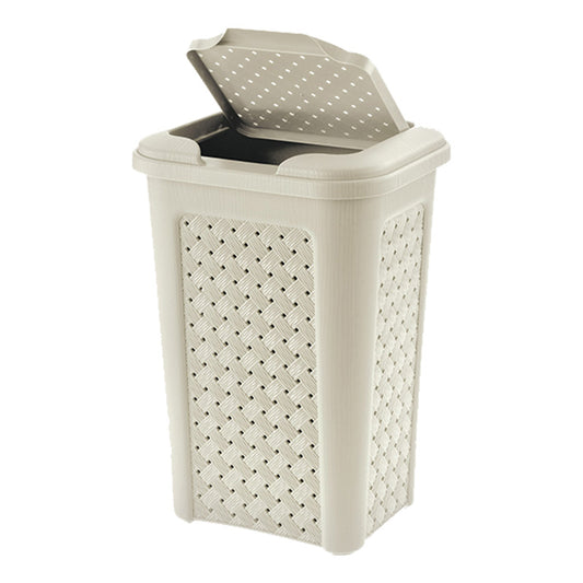 TS UK Plastic Bin Clip Lid 10 Litres - Cream Arianna by TS UK