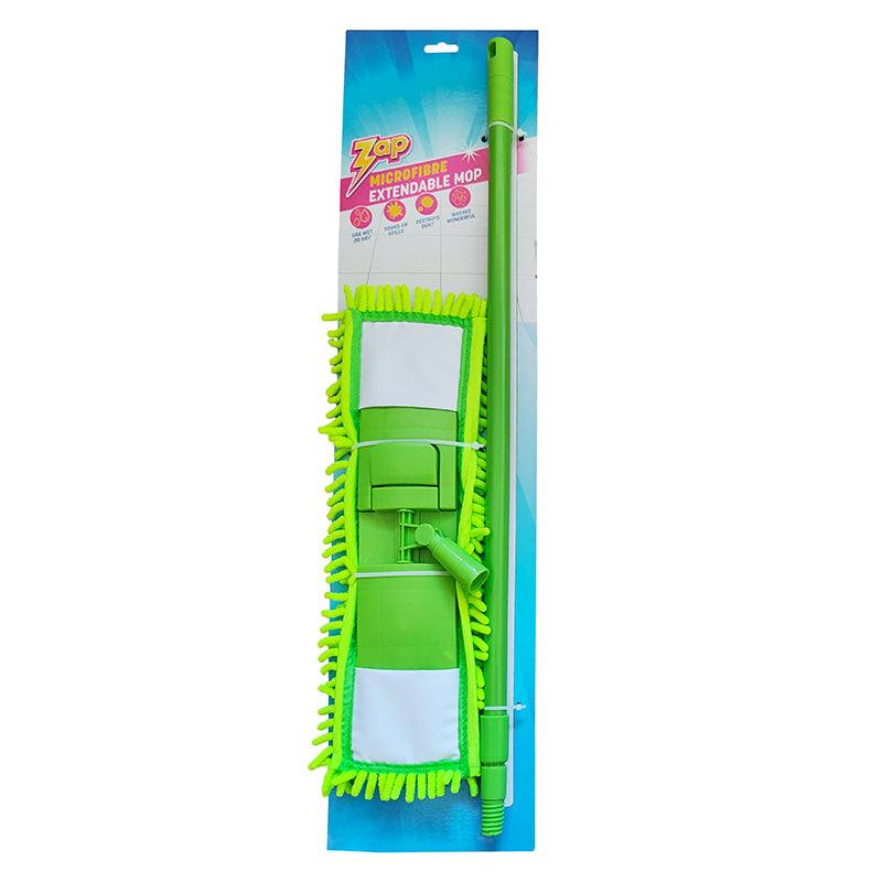 ValuePlus Microfibre Extendable Cleaning Mop - Green