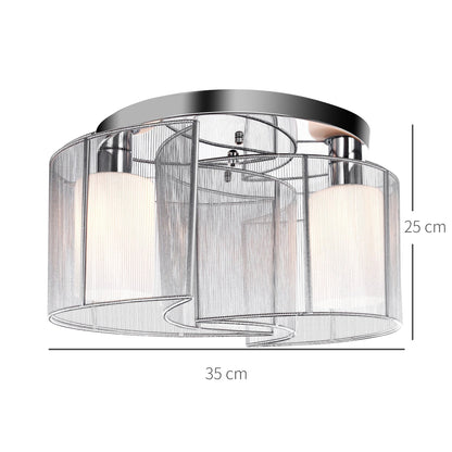 Modern Design Mini Style Flush Mount Ceiling Light with Flush Metal Finish Chandelier for Hallway