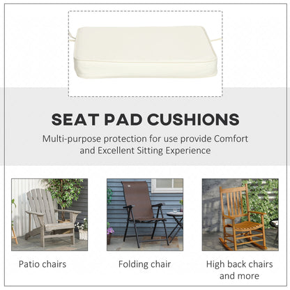 Set of Six Replacement Chair Cushions - Cream White