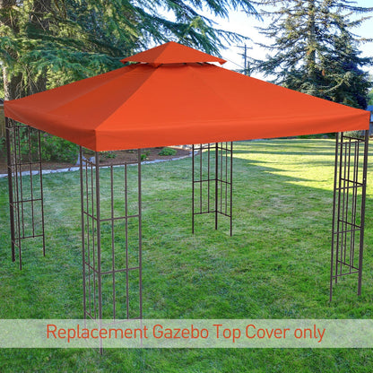 Gazebo Replacement Canopy 3x3 m-Rusty Red