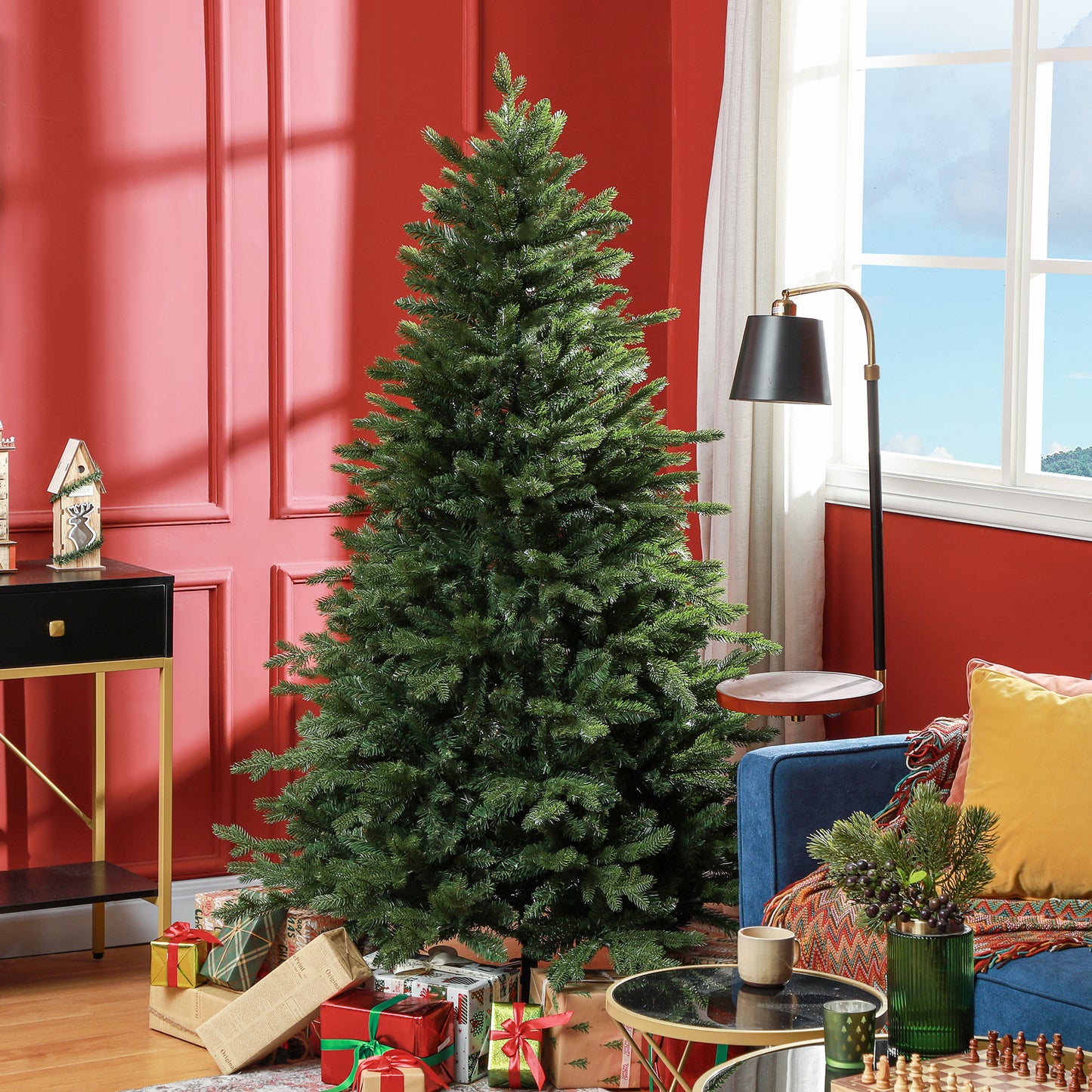 6ft Christmas Tree Artificial -  1821 Tips