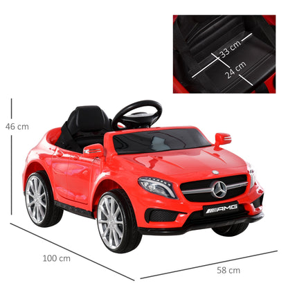 Kids Electric Car Kids Ride-On Car 6V Licensed Mercedes Benz-Red