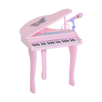 Mini Electronic Piano W/Stool-Pink