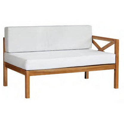 Greenhurst Kemberton Garden Corner Sofa by Greenhurst - 4 Seats White Cushions