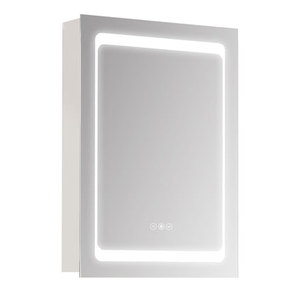 kleankin LED Illuminated Bathroom Mirror Cabinet with LED Lights