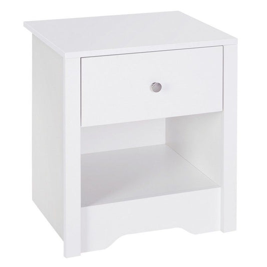 Homcom Homcom 53Wx42.5Dx59H cm Bedside Table-White