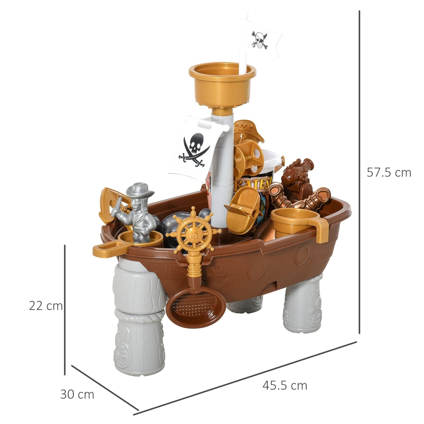 Piurate Ship Water Table Multicoloured