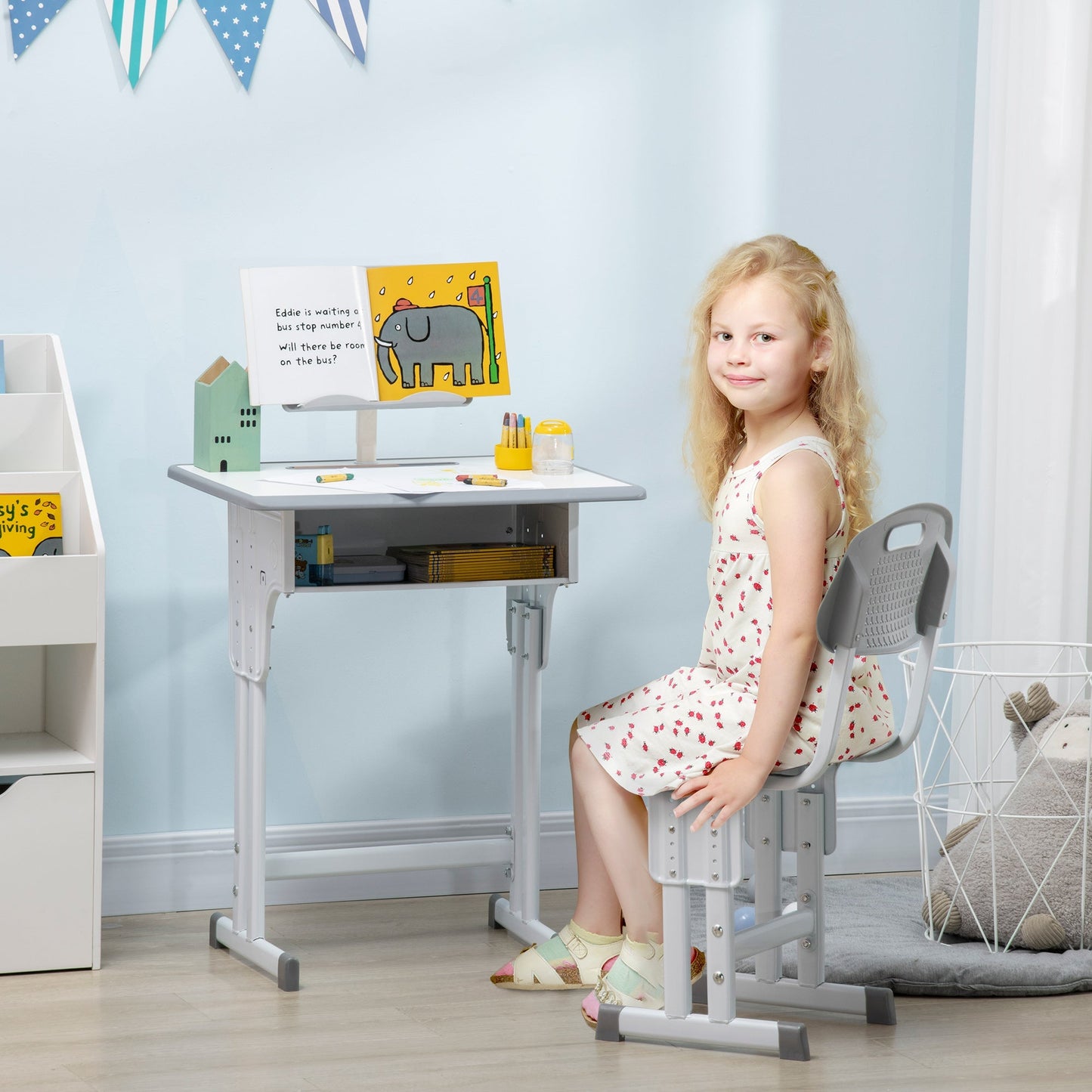 Kids Adjustable Desk and Chair Set