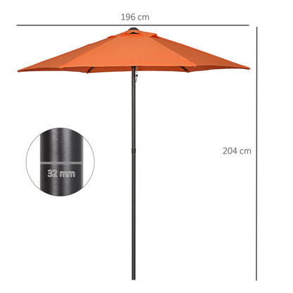 Outsunny 2m Patio Parasols Umbrellas