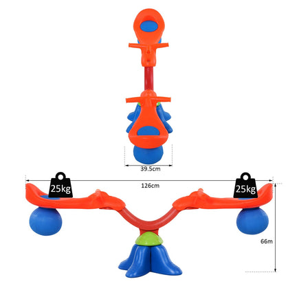 Kids PP 360 Rotation Spinning Seesaw Orange/Blue