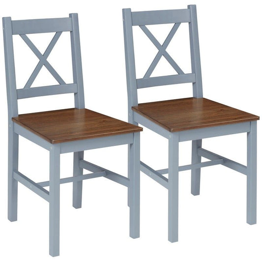 Homcom Homcom Dining Chairs Set of 2