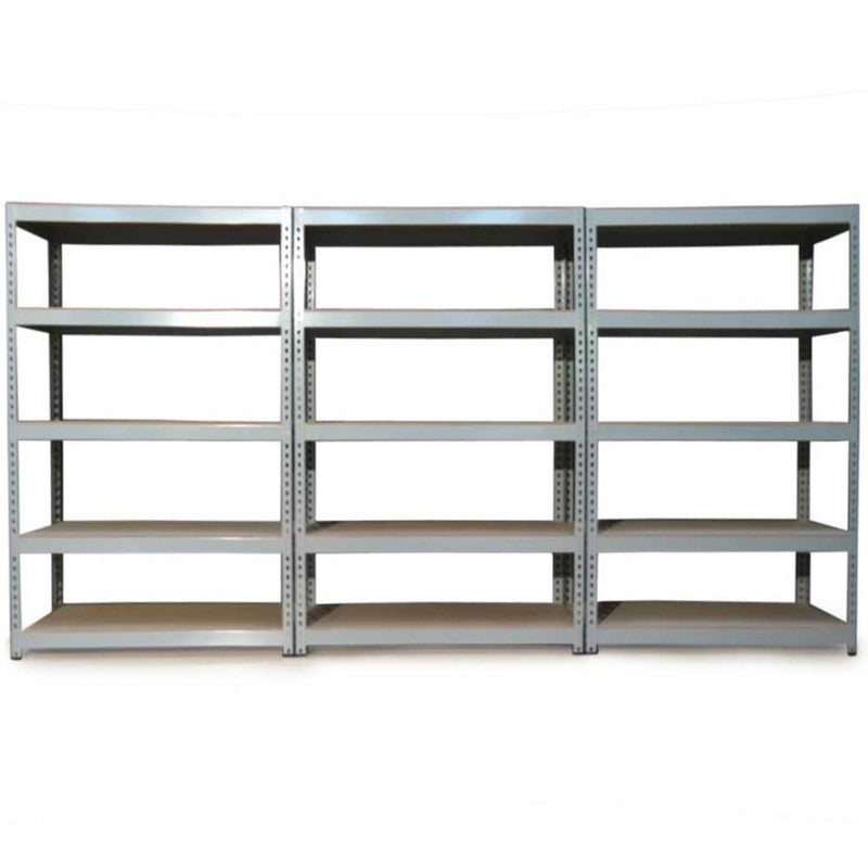 Raven Steel Shelving Units 180cm - Grey Warehouse Set Of Three Q-Rax 180cm by Raven