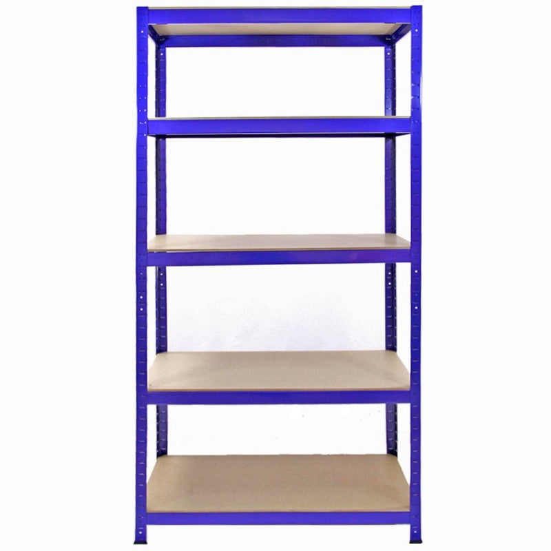 Raven Steel Shelving & Bay Connectorss 180cm - Blue Heavy Duty Set of Five T-Rax 90cm by Raven