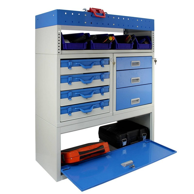 Raven Steel Shelving Unit 0cm - Blue Tempest Van & by Raven