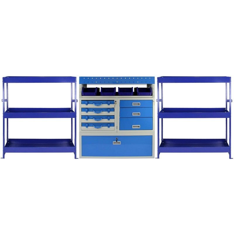 Raven Steel Shelving Unit 0cm - Blue Tempest Van & by Raven