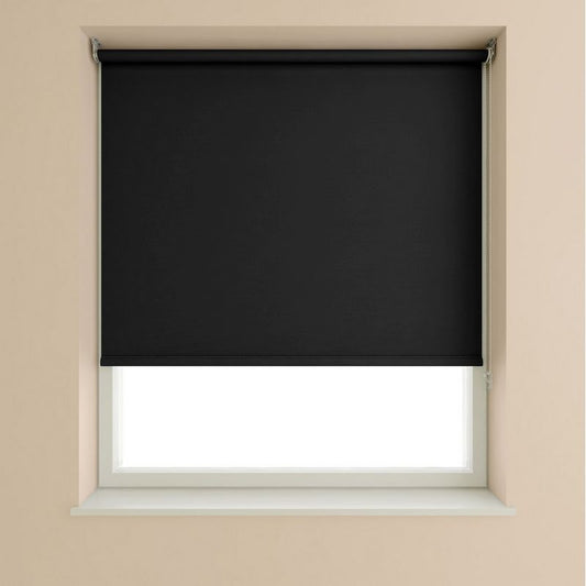 Speedy Blackout Roller Blind Black - 60cm Width