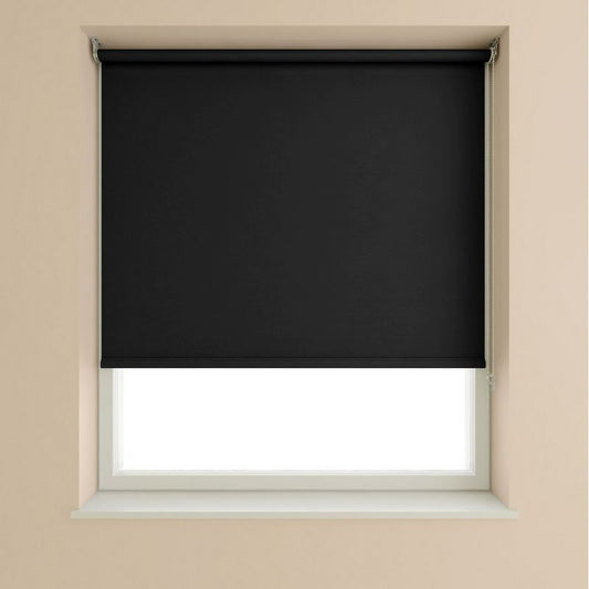 Speedy Blackout Roller Blind Black - 150cm Width