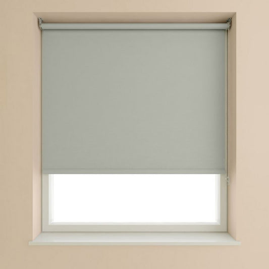 Speedy Blackout Roller Blind Light Grey - 60cm Width