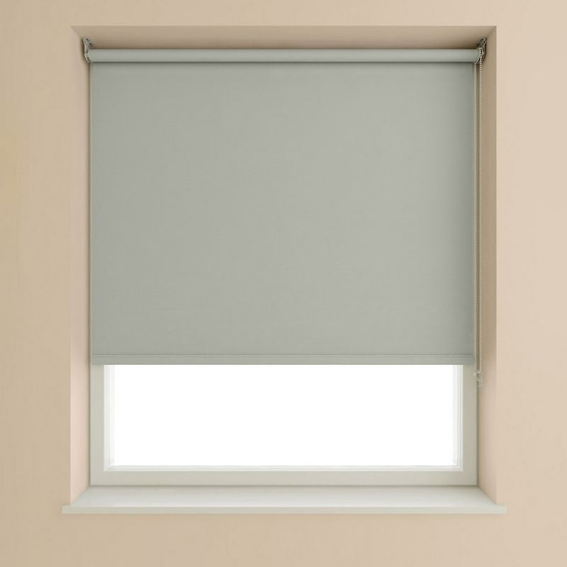 Speedy Blackout Roller Blind Light Grey - 120cm Width