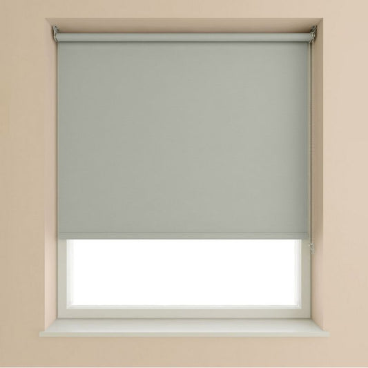 Speedy Blackout Roller Blind Light Grey - 180cm Width