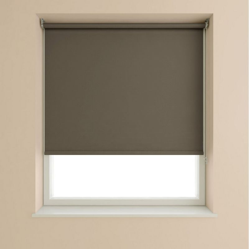 Speedy Blackout Roller Blind Chocolate 60cm Width - 175cm Drop