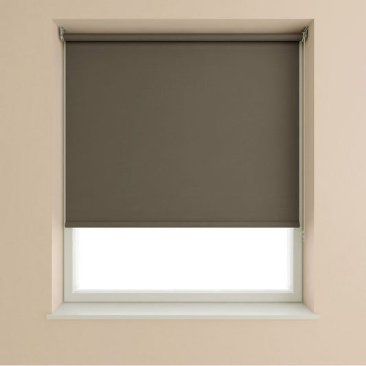 Speedy Blackout Roller Blind Chocolate 90cm Width - 175cm Drop