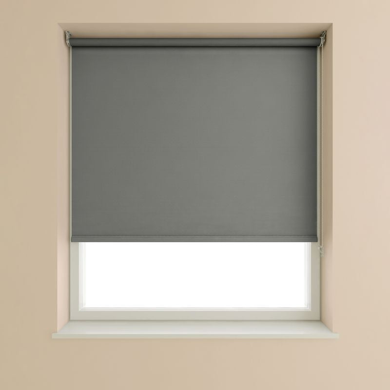 Speedy Blackout Roller Blind Slate Grey - 60cm Width