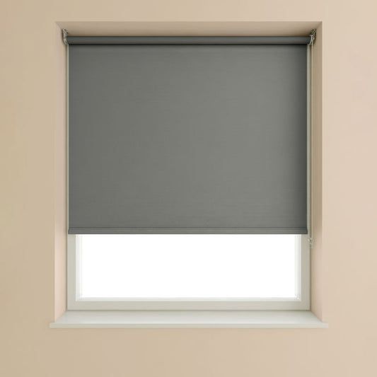 Speedy Blackout Roller Blind Slate Grey - 150cm Width