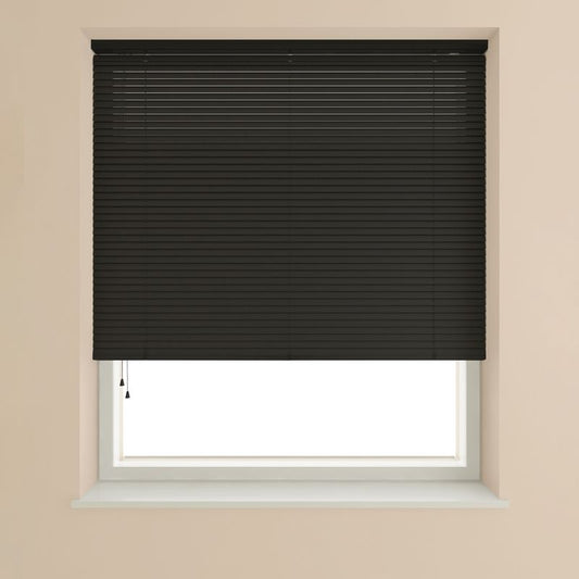 Speedy Venetian Blind 25mm Slat Black - 45cm Width