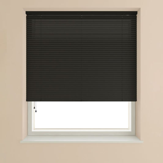 Speedy Venetian Blind 25mm Slat Black - 60cm Width