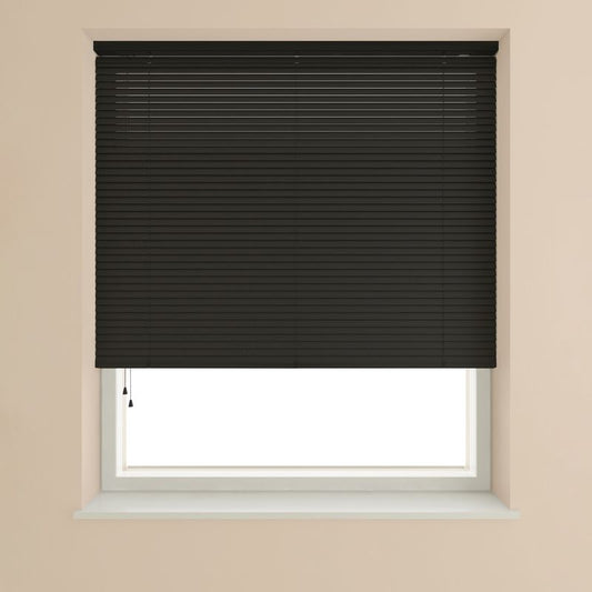 Speedy Venetian Blind 25mm Slat Black - 120cm Width