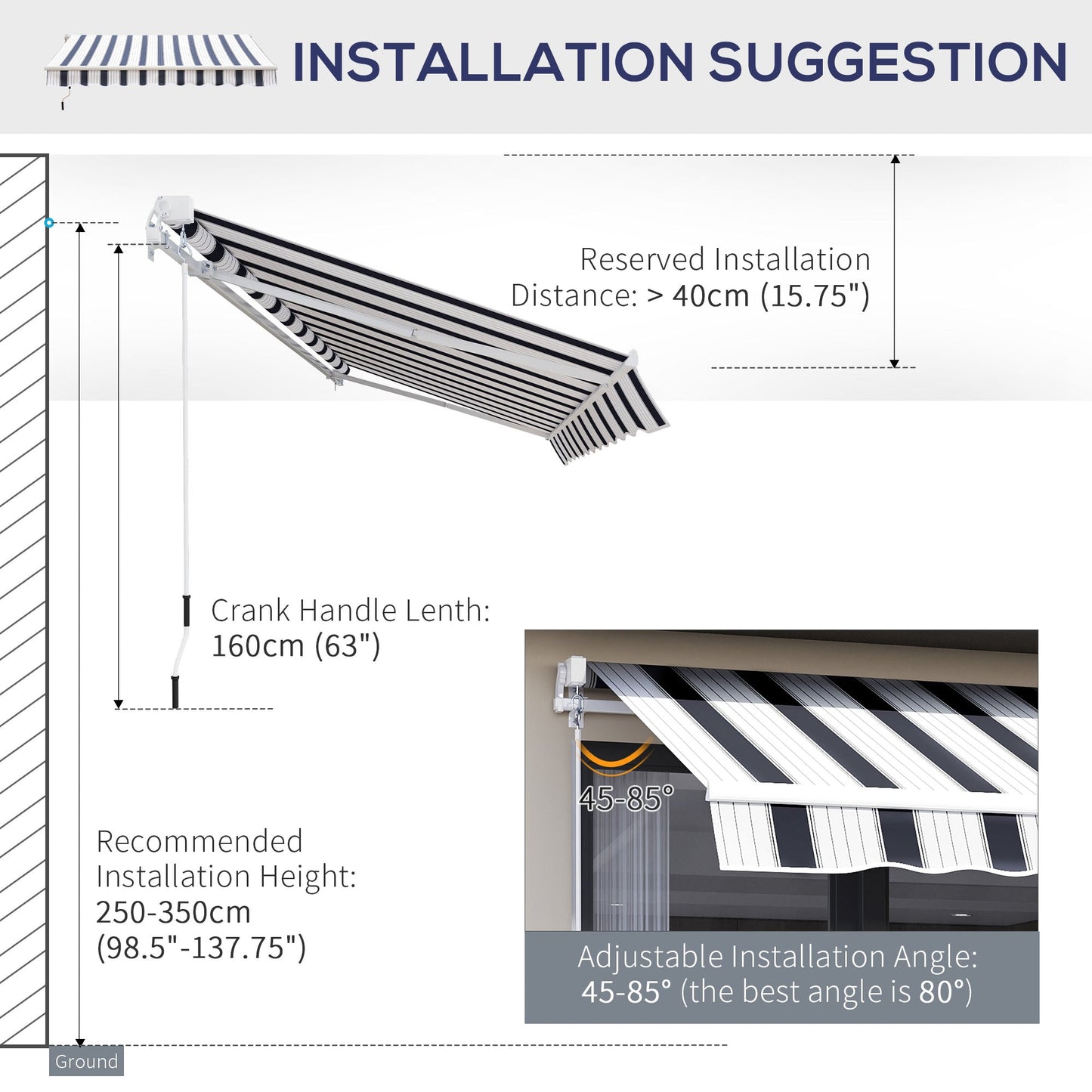 Manual Retractable Awning