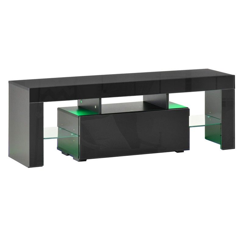 Homcom Homcom High Gloss Futuristic TV Stand